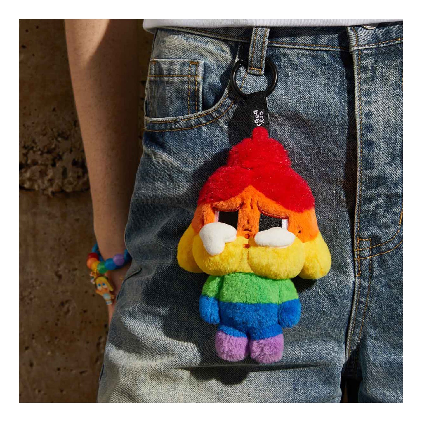 Crybaby Cheer Up, Baby! Series - Plush Doll Pendant 'Rainbow'