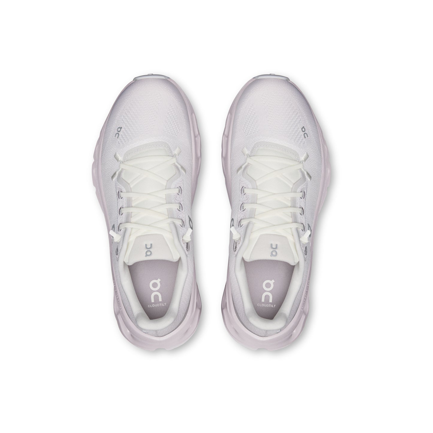 ON Cloudtilt Ether Ivory women's sneaker with CloudTec Phase cushioning and lightweight mesh upper
