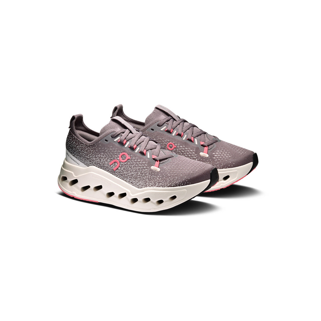 ON Cloudsurfer Max 'Pebble Oyster' (WMNS) - three-quarter view