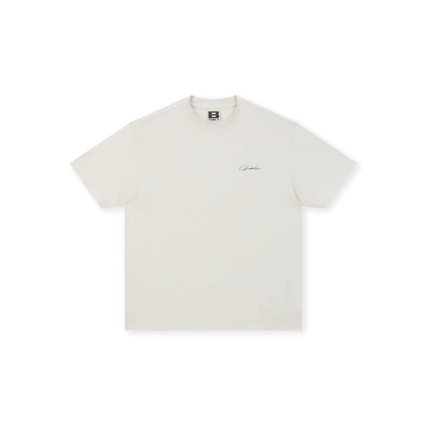 Boneless Calligraphy Print T-Shirt 'Apricot Cream'