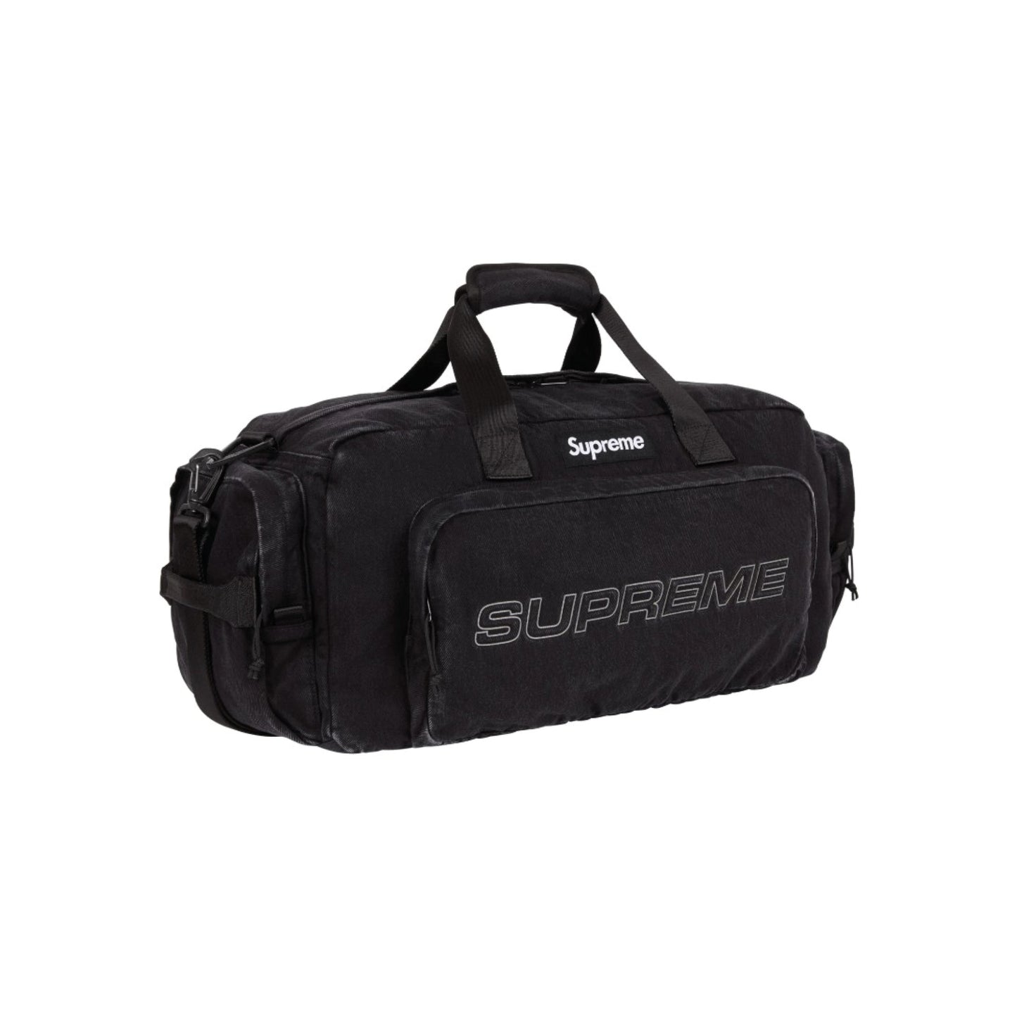 Supreme Denim Duffle Bag 'Black'