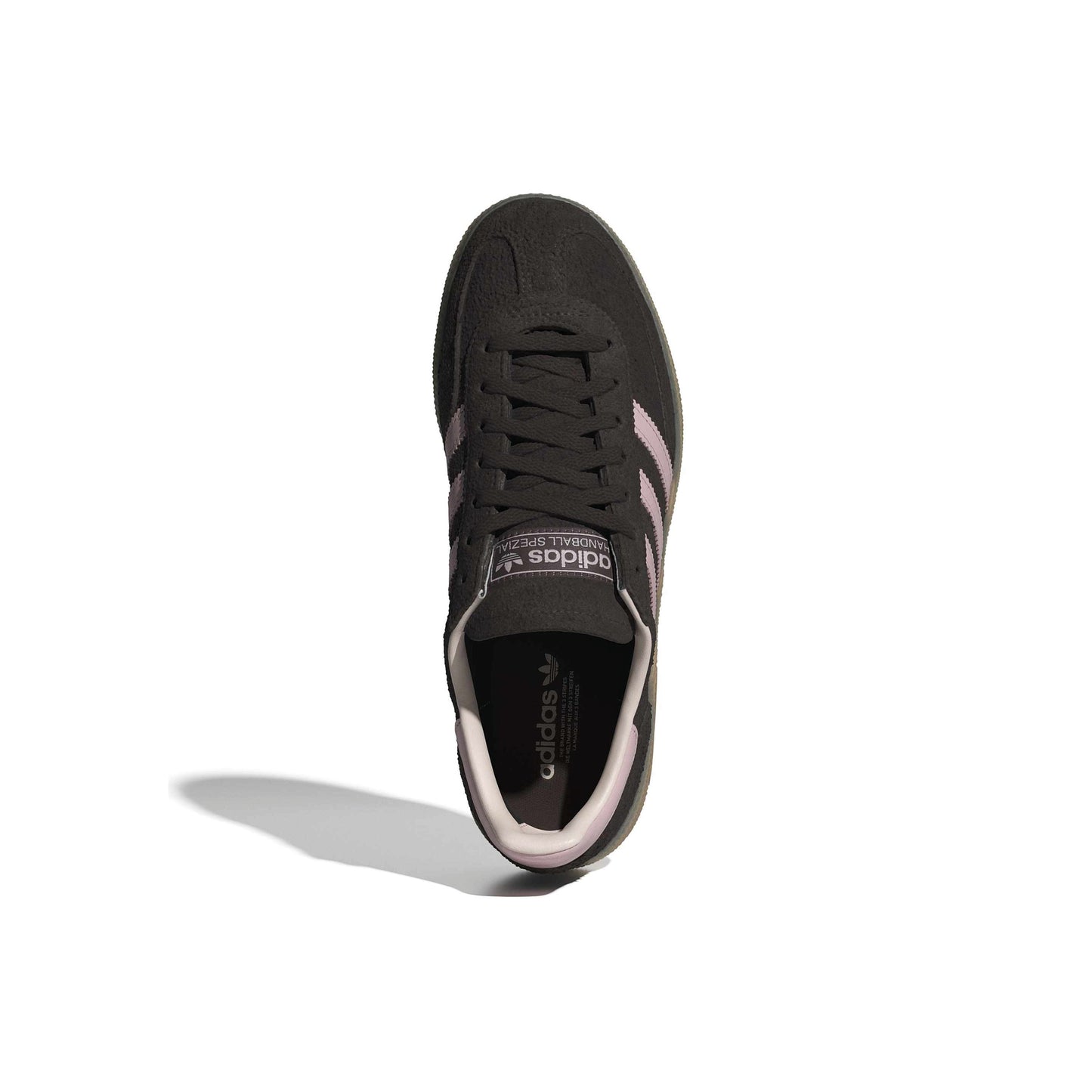 adidas Originals Handball Spezial Brown Pink womens sneaker with suede upper and gum sole