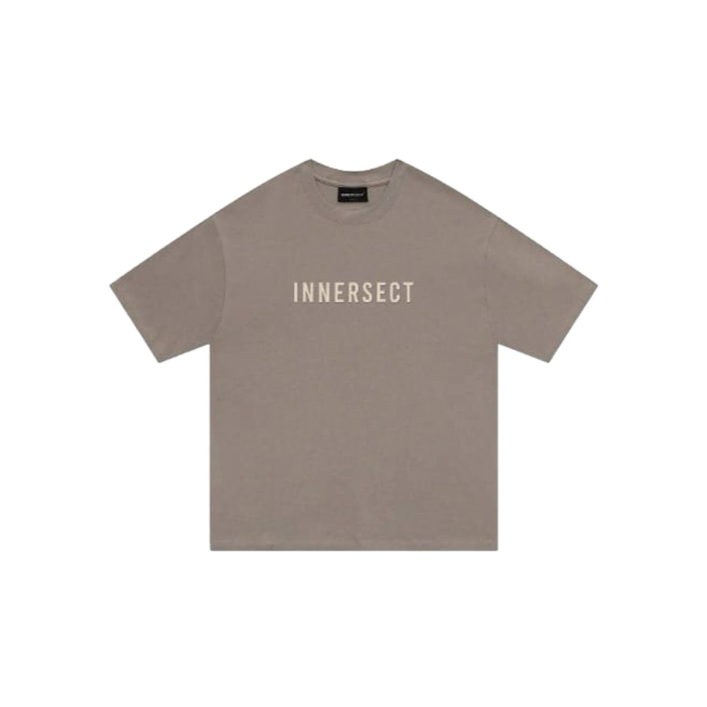 Innersect Repeating Logo Print Basic T-Shirt 'Light Cocoa'