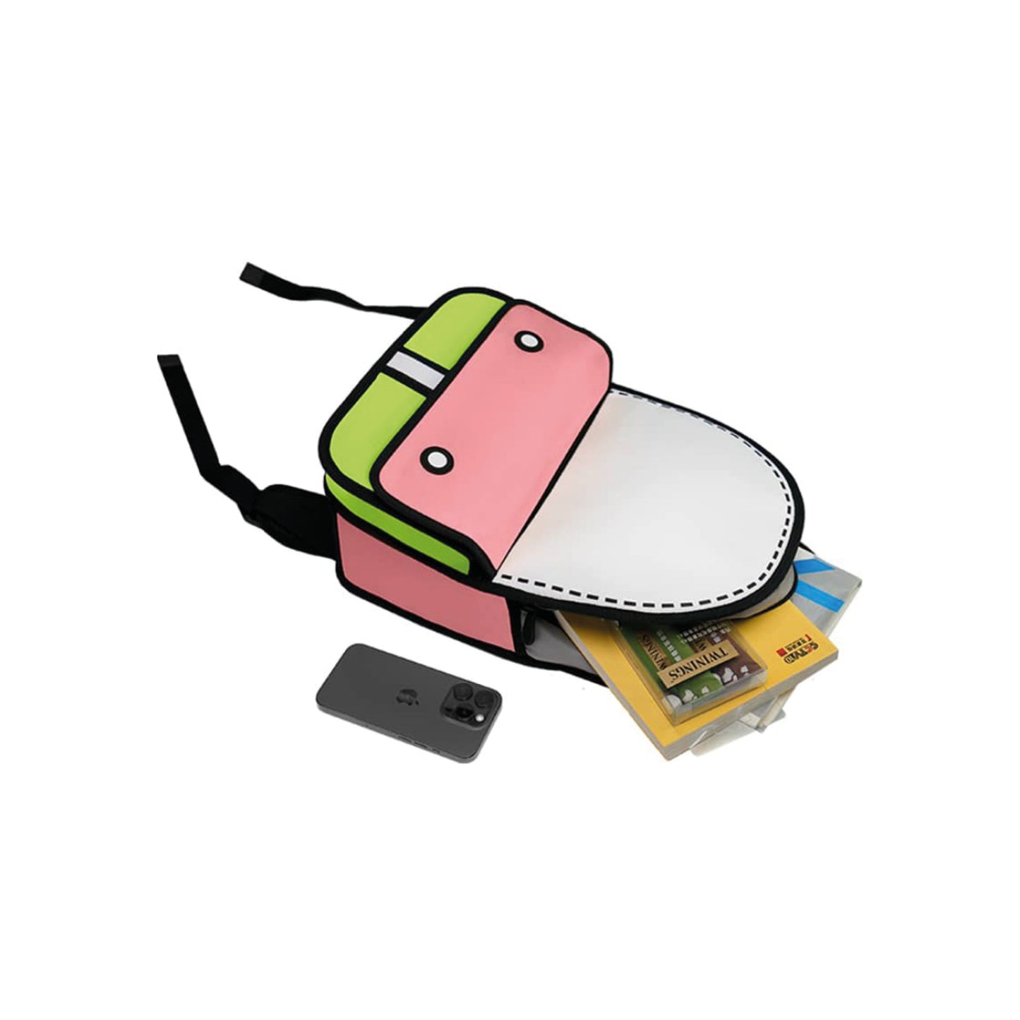 JumpFromPaper 3D Adventure Bag 'Matcha Pink'