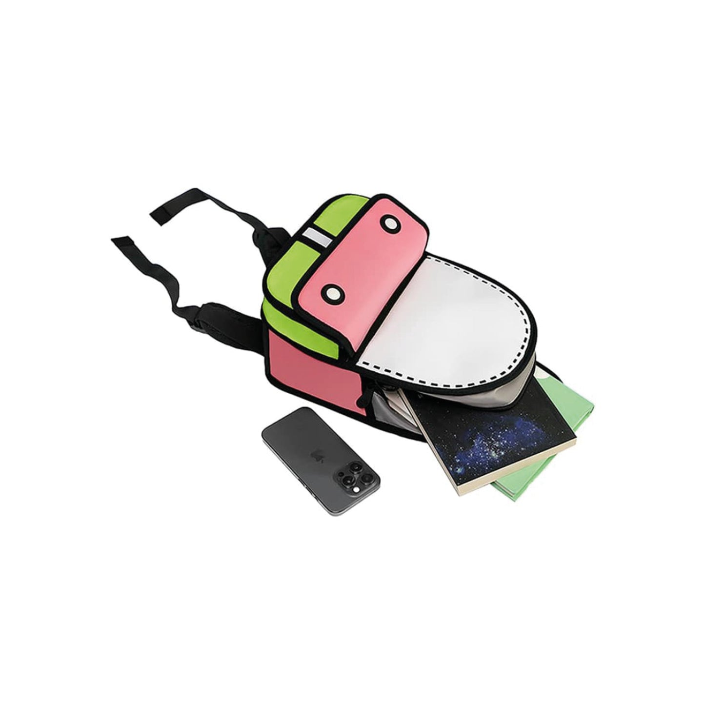 JumpFromPaper Junior 3D Adventure Bag 'Matcha Pink'