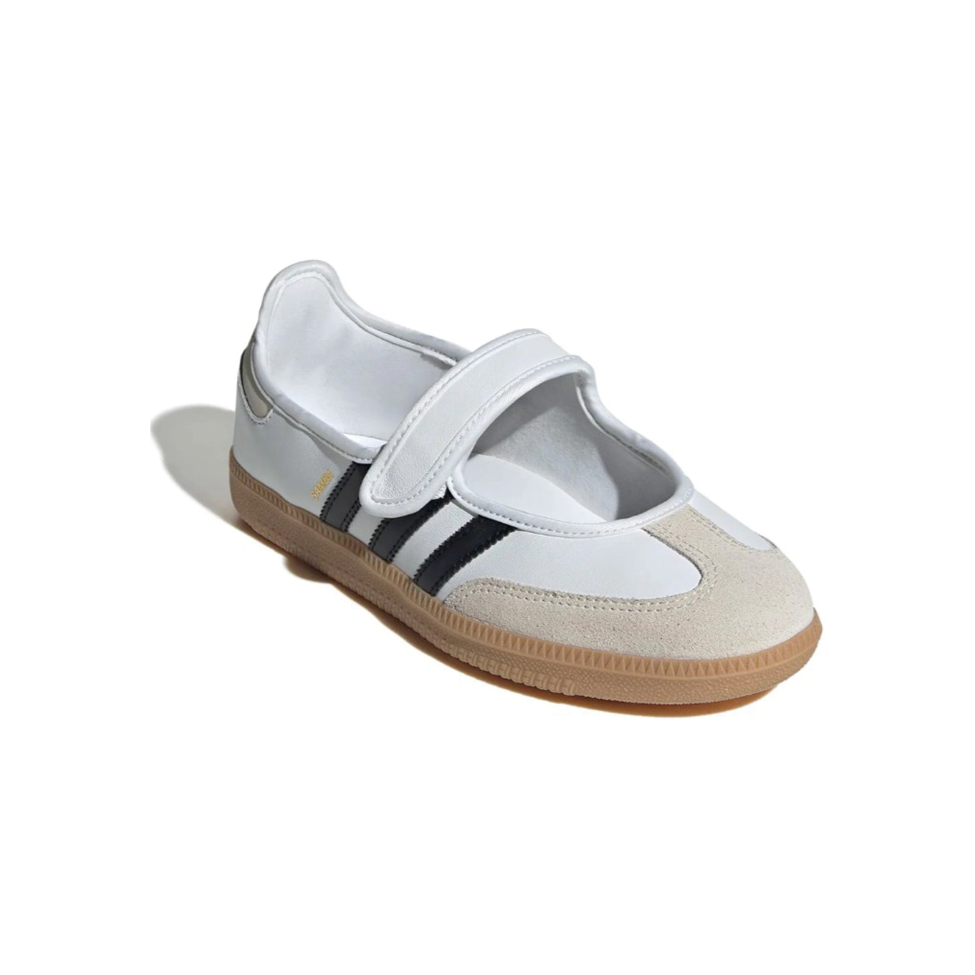 adidas Originals Samba Jane White Black Gum (GS) kids’ sneakers – classic retro leather shoes at SneakSurf Singapore