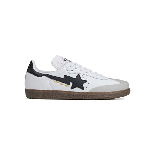 BAPE x adidas Samba White Black Gum sneakers – limited edition streetwear collaboration at SneakSurf Singapore