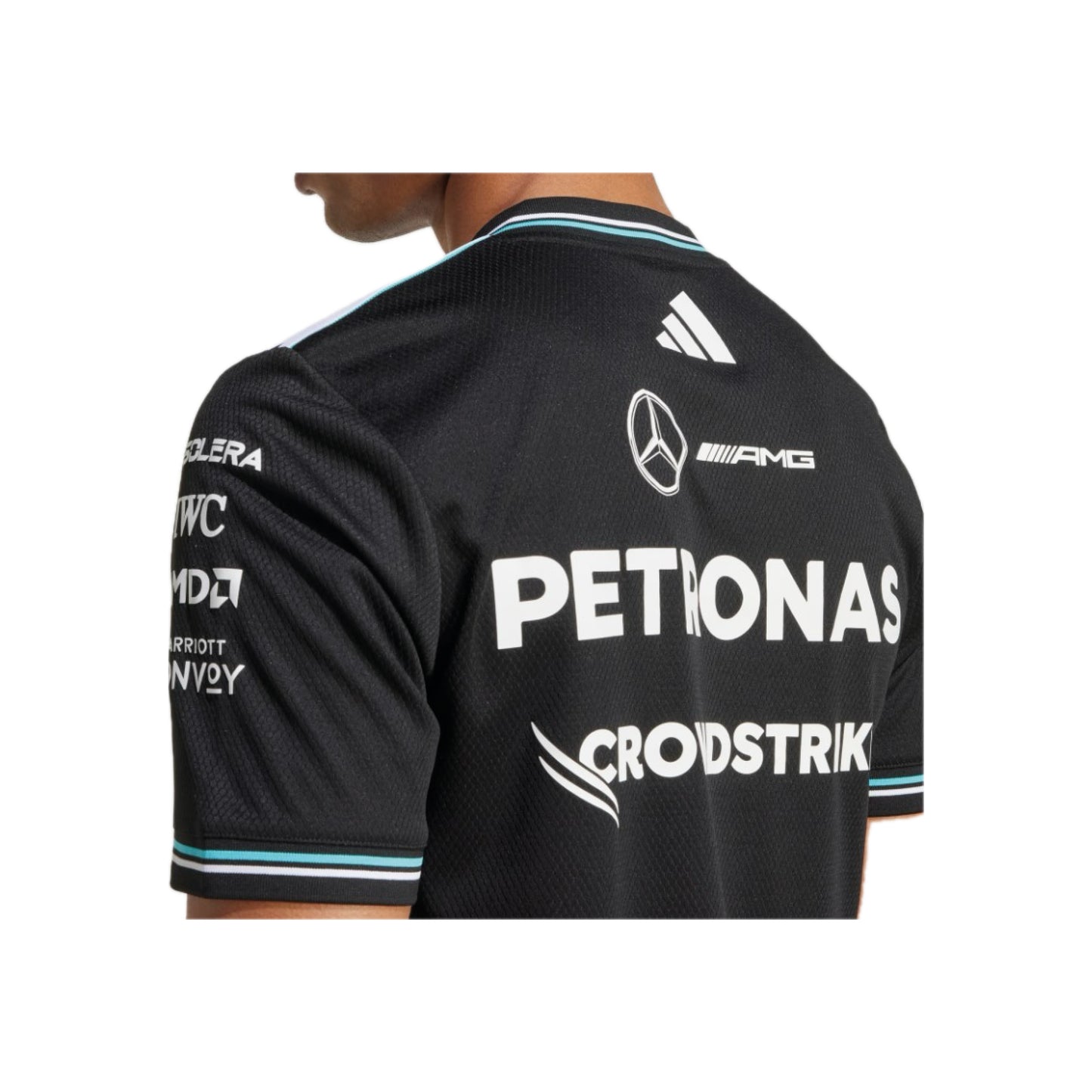 adidas Mercedes - AMG Petronas Formula One Team Driver Jersey Authentic ‘Black / White’