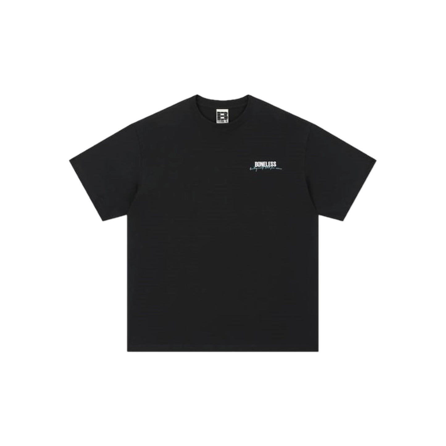 Boneless Typography Slogan SS T-Shirt 'Black'