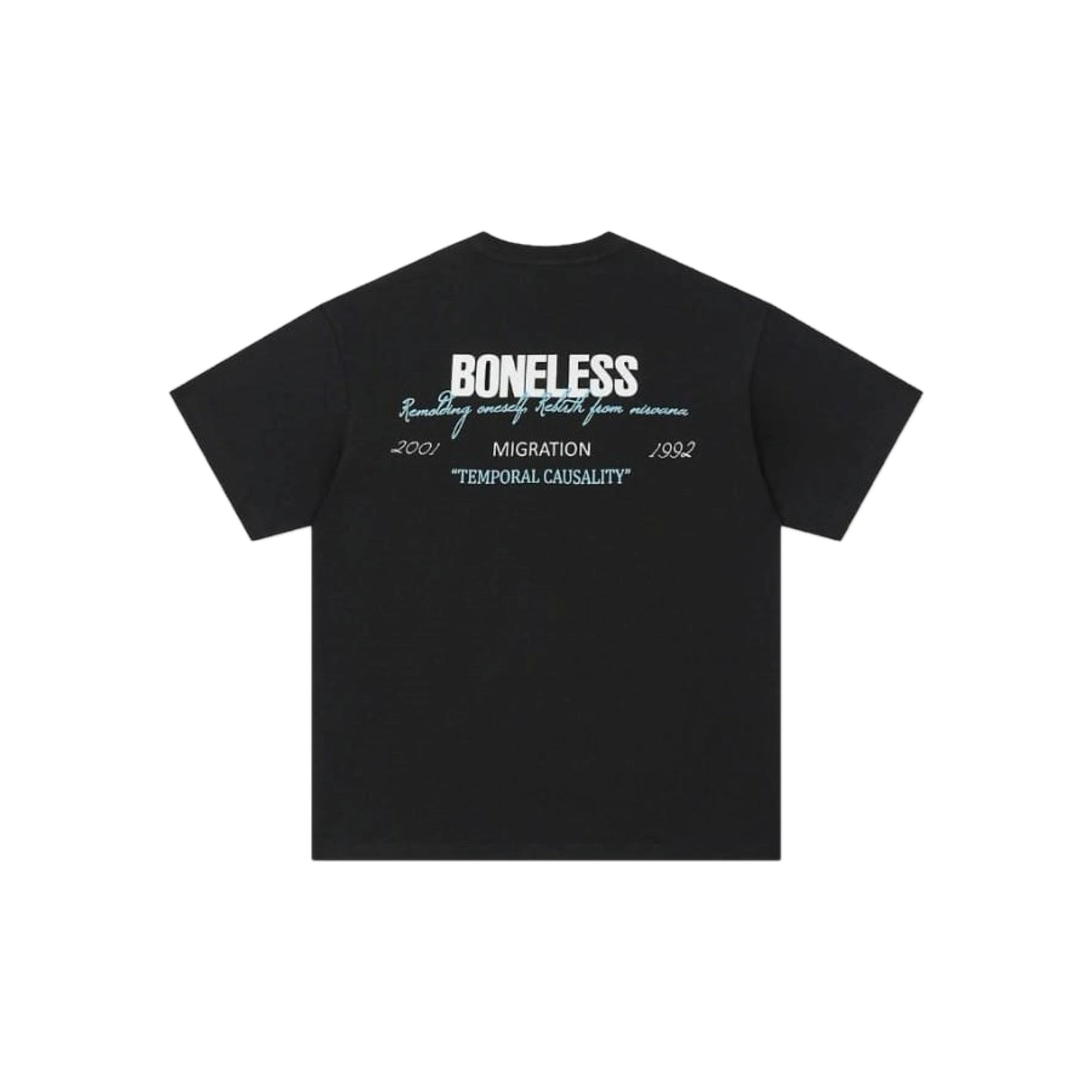 Boneless Typography Slogan SS T-Shirt 'Black'