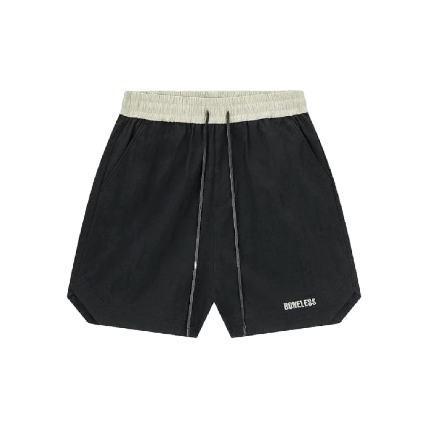 Boneless Distressed Fabric Casual Shorts 'Black'