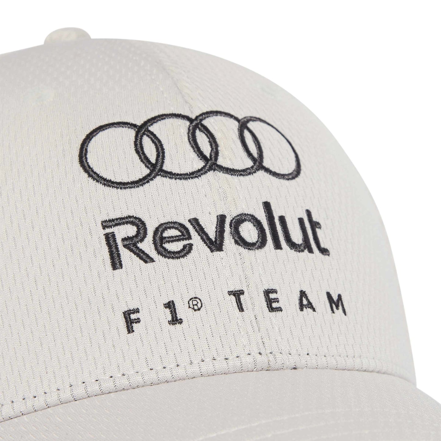 adidas Audi Revolut Formula One Team DNA Flex Fit Cap Chalk Pearl motorsport performance cap breathable structured fit