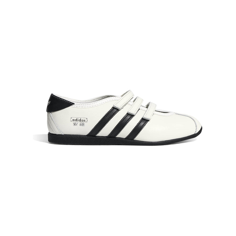 adidas Originals Anfu Mary Jane Cloud White Core Black Silver Metallic KH6225 side profile shoe