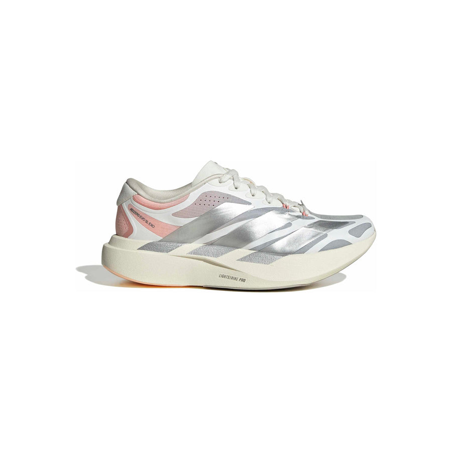 adidas Adizero EVO SL EXO 'Clear Granite Silver Metallic Core White' (WMNS) - Side Lateral Center View