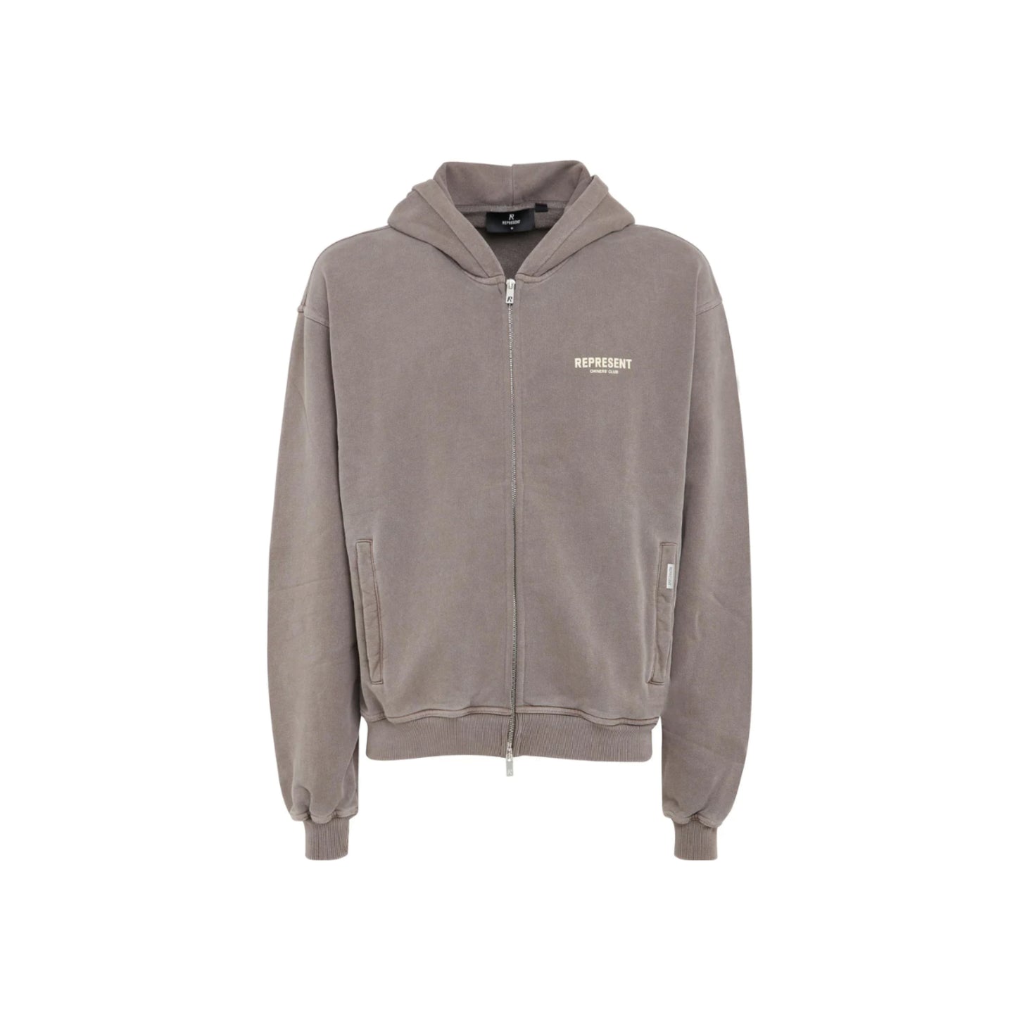 Represent Owners Club Zip Hoodie 'Fog'