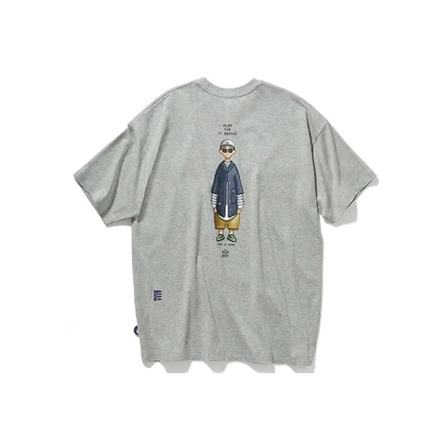 Nautica White Sail X Mr.PopBoy Logo Graphic Print SS T-Shirt 'Grey'