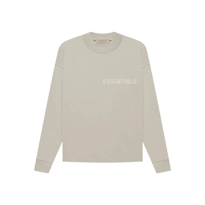 Fear Of God Essentials Logo LS T-Shirt 'Smoke'