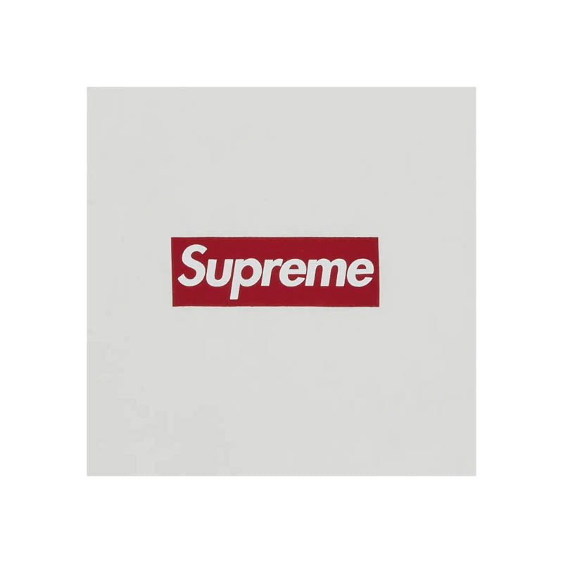 Supreme Washed Box Logo Crewneck Sweatshirt 'White'
