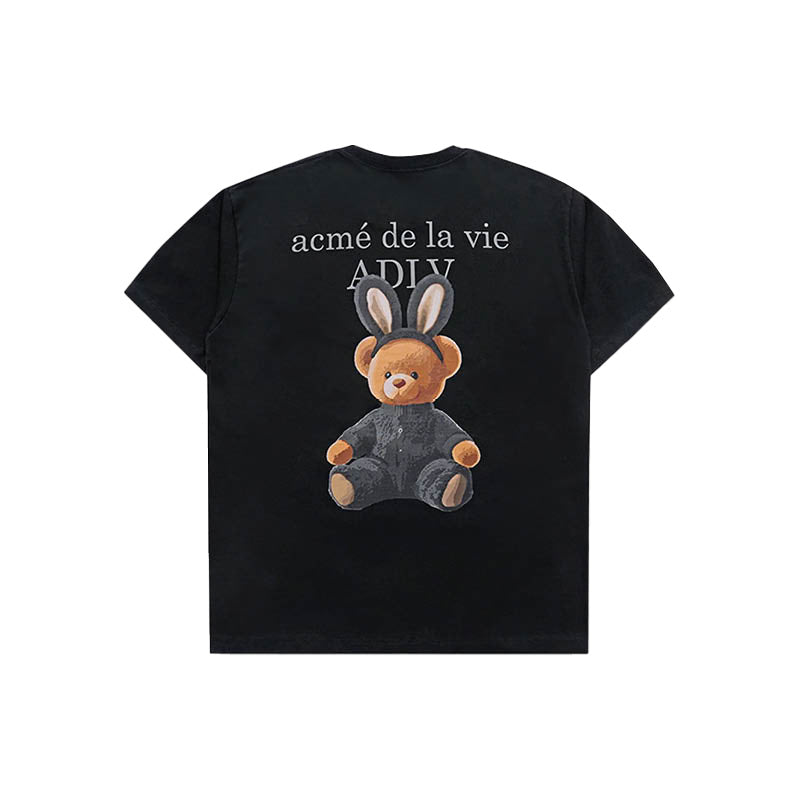 ADLV Rabbit Bear Doll Logo SS T-Shirt ‘Black’