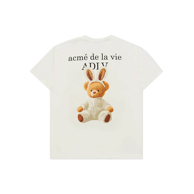 ADLV Rabbit Bear Doll Logo SS T-Shirt 'Cream'