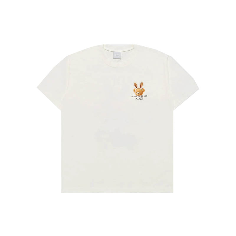 ADLV Rabbit Bear Doll Logo SS T-Shirt 'Cream'