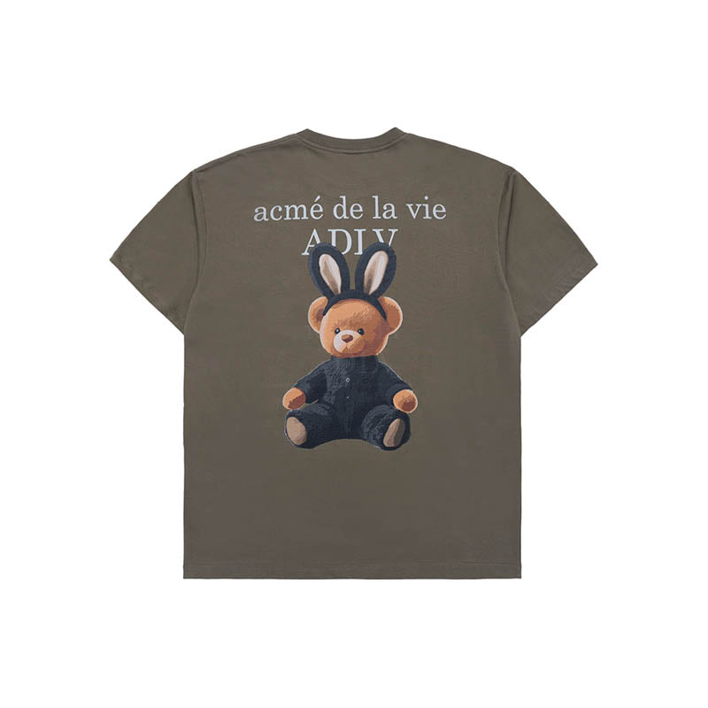 ADLV Rabbit Bear Doll Logo SS T-Shirt ‘Cocoa’
