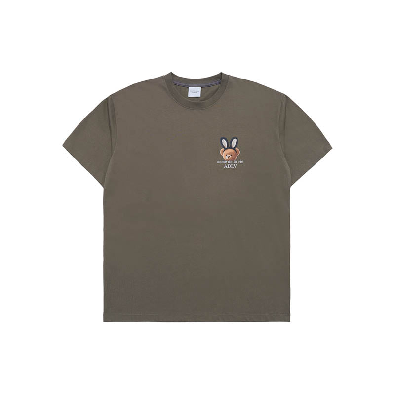 ADLV Rabbit Bear Doll Logo SS T-Shirt ‘Cocoa’