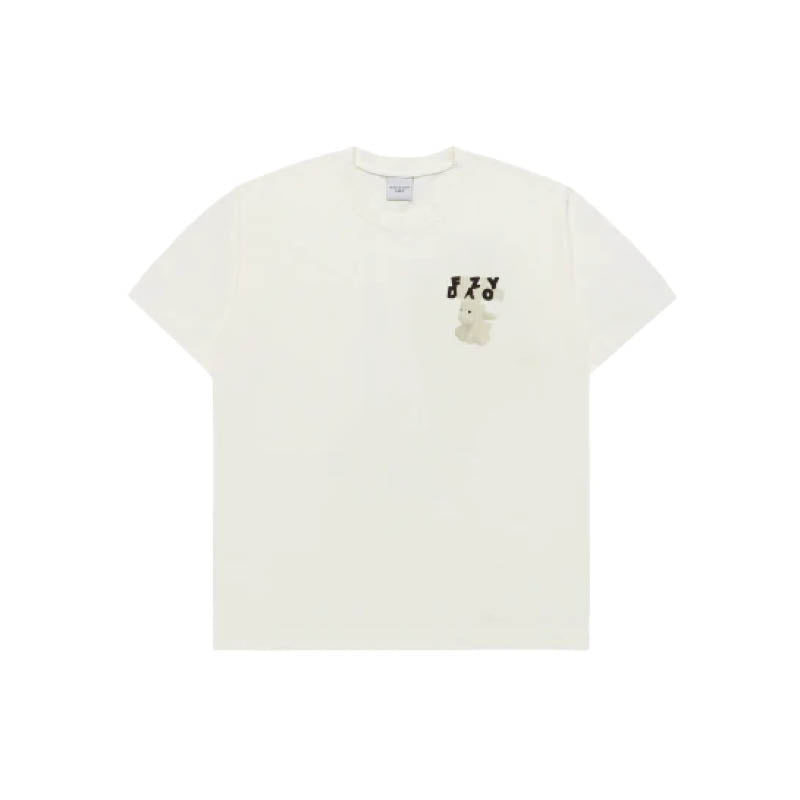 ADLV Fuzzy Font Dragon SS T-Shirt 'Cream'