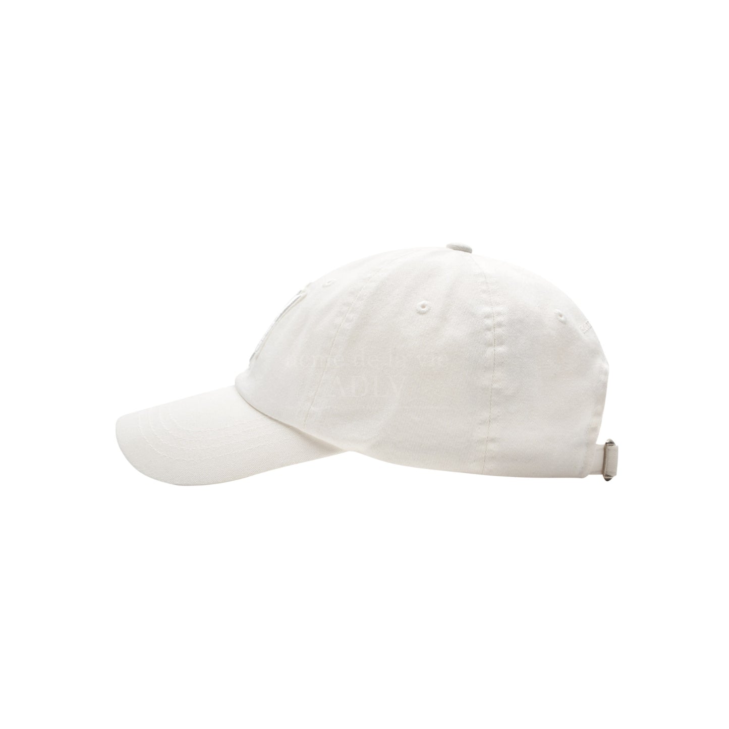 ADLV A Logo Emblem Embossing Patch Ball Cap 'White'