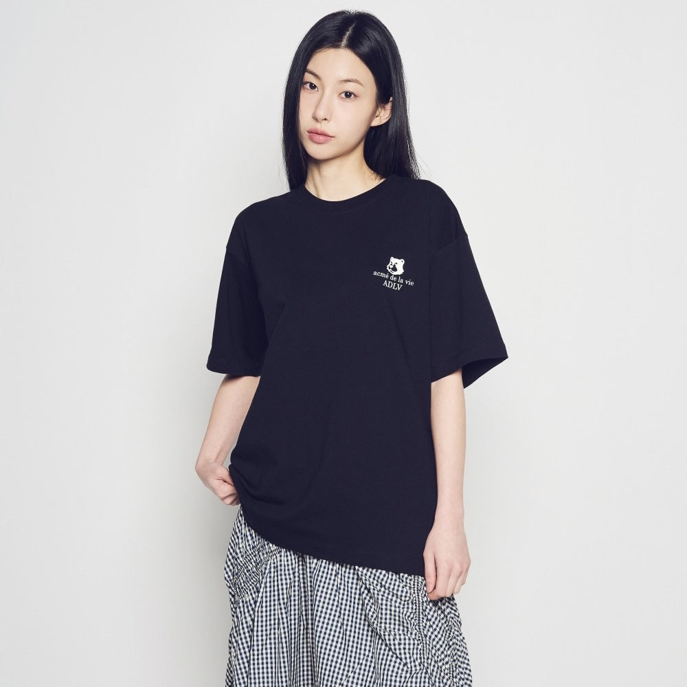 ADLV Team Acme De La Vie SS T-Shirt Black oversized graphic tee branded streetwear casual top