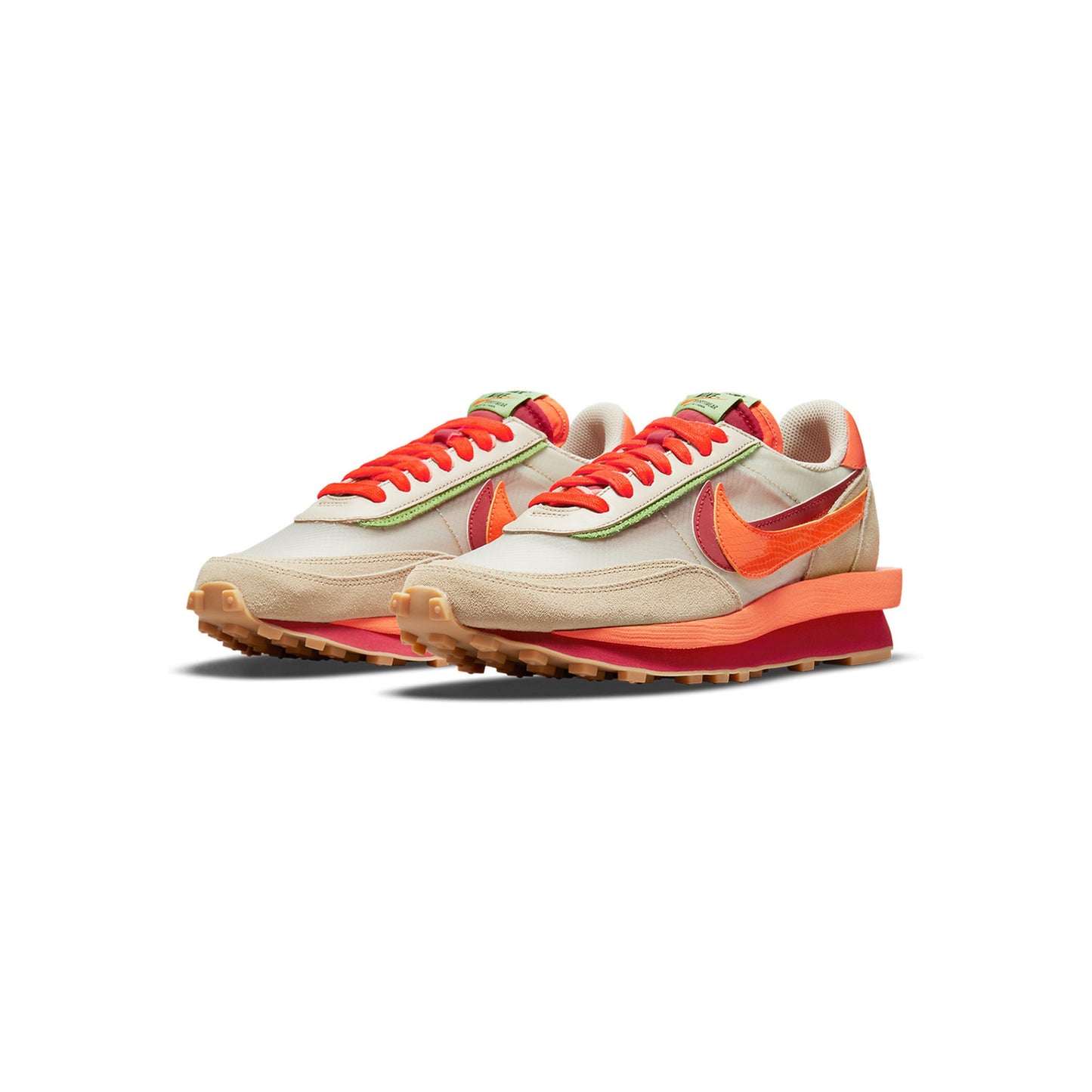 Nike LD Waffle Sacai Clot 'Orange Blaze'