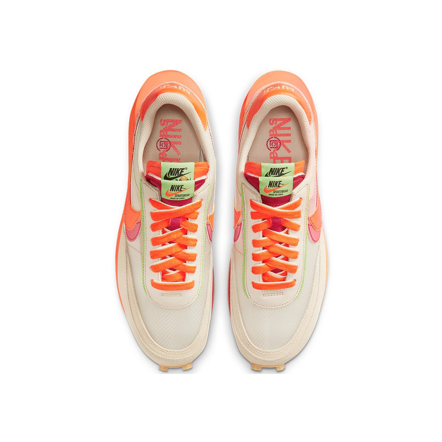 Nike LD Waffle Sacai Clot 'Orange Blaze'