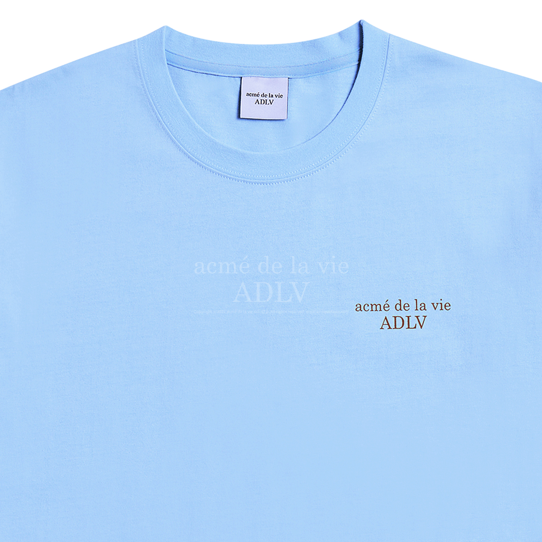 ADLV Basic Logo SS T-Shirt 'Sky Blue'