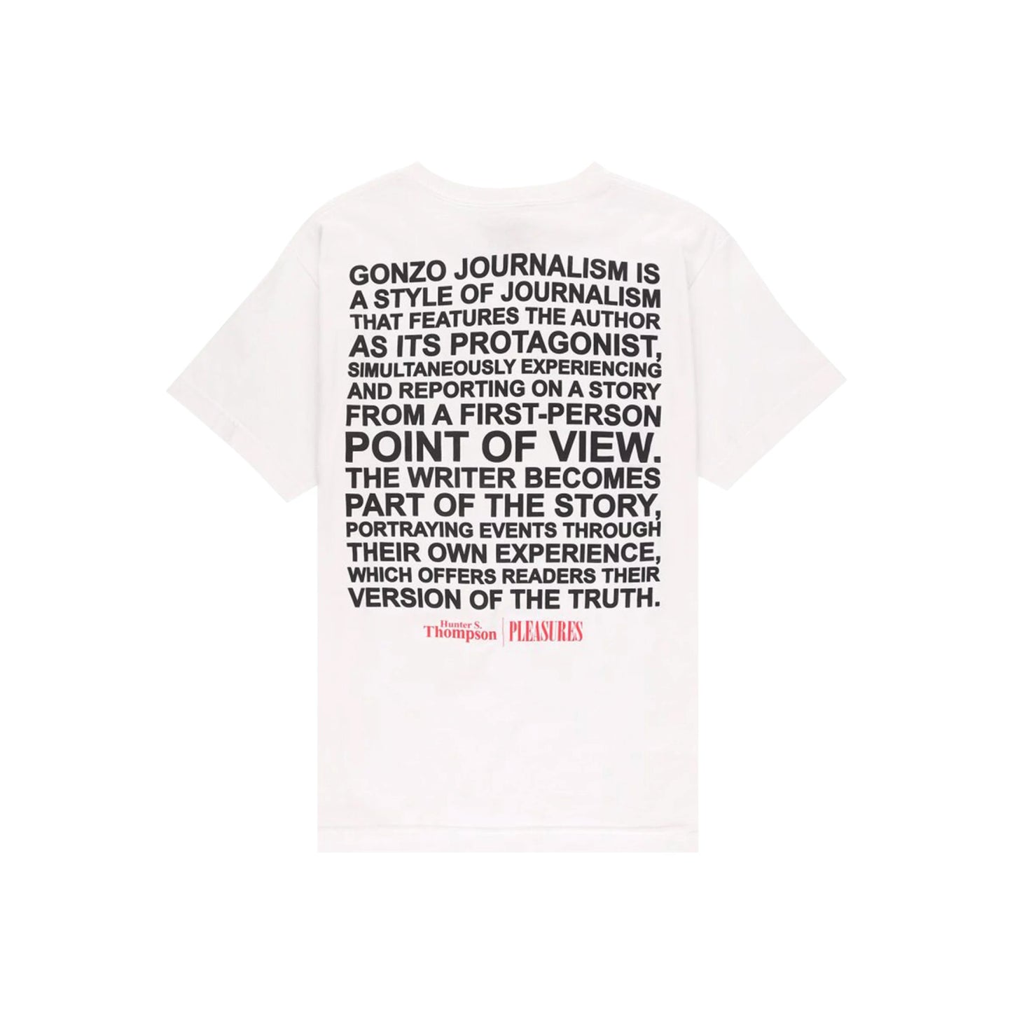 PLEASURES "BADGE" T-SHIRT WHITE