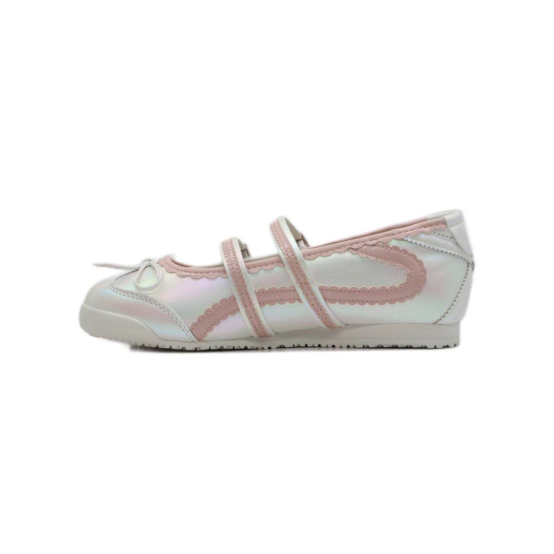 SneakSurf Mary Jane Cloud White/Pink - straight left-side profile with the toe pointing left
