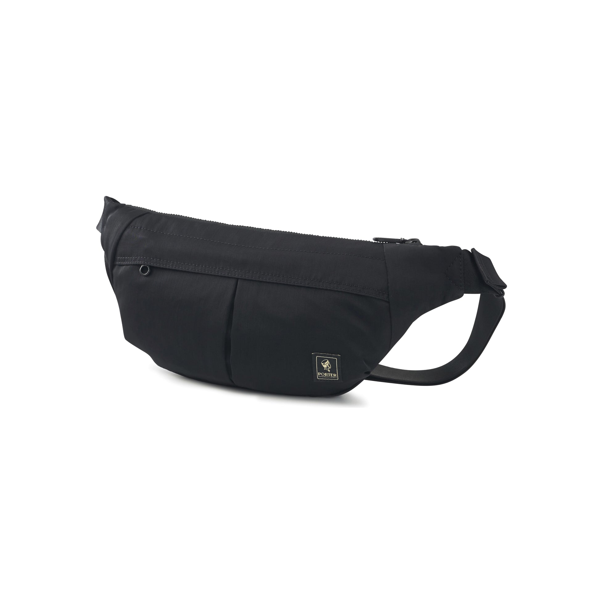 PORTER INTERNATIONAL Escape Fanny Pack Black lightweight waist bag adjustable strap zip compartments everyday carry accessory
