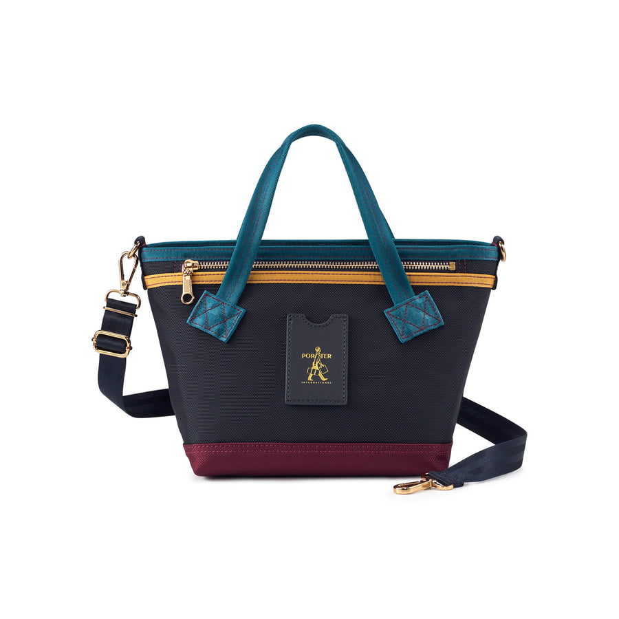 PORTER INTERNATIONAL Luxy Handbag (S) 'Navy' - front view