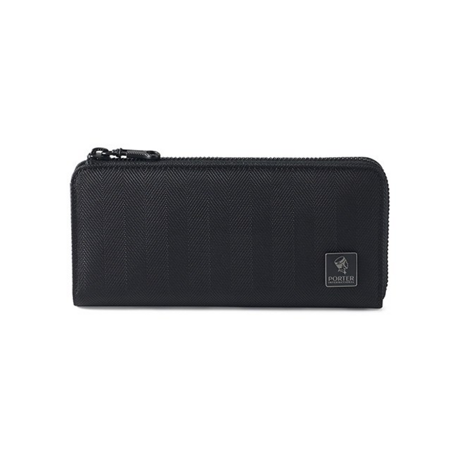 PORTER INTERNATIONAL Melody Long Wallet 'Black' - front view