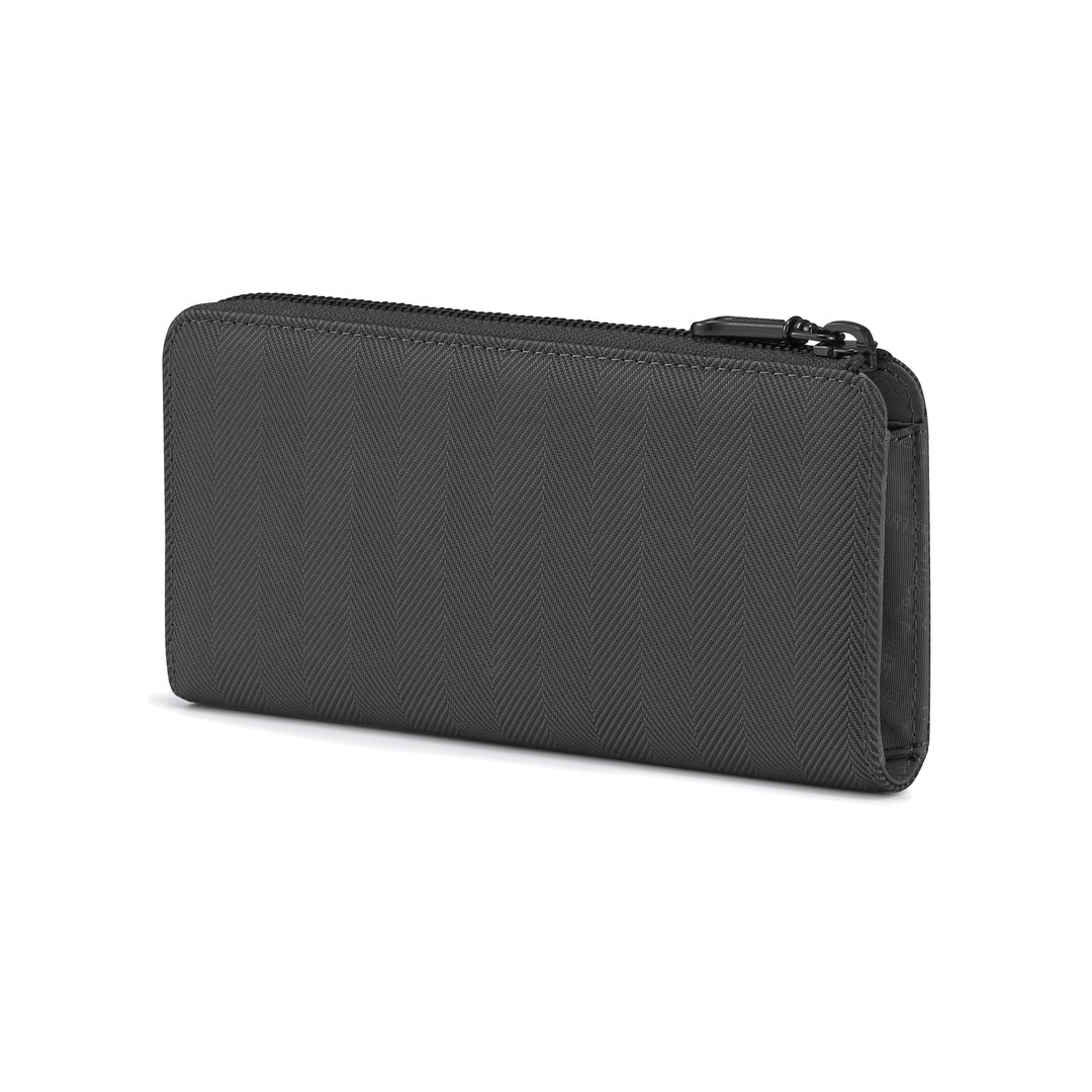 PORTER INTERNATIONAL Melody Long Wallet 'Quiet Grey' - rear angled view