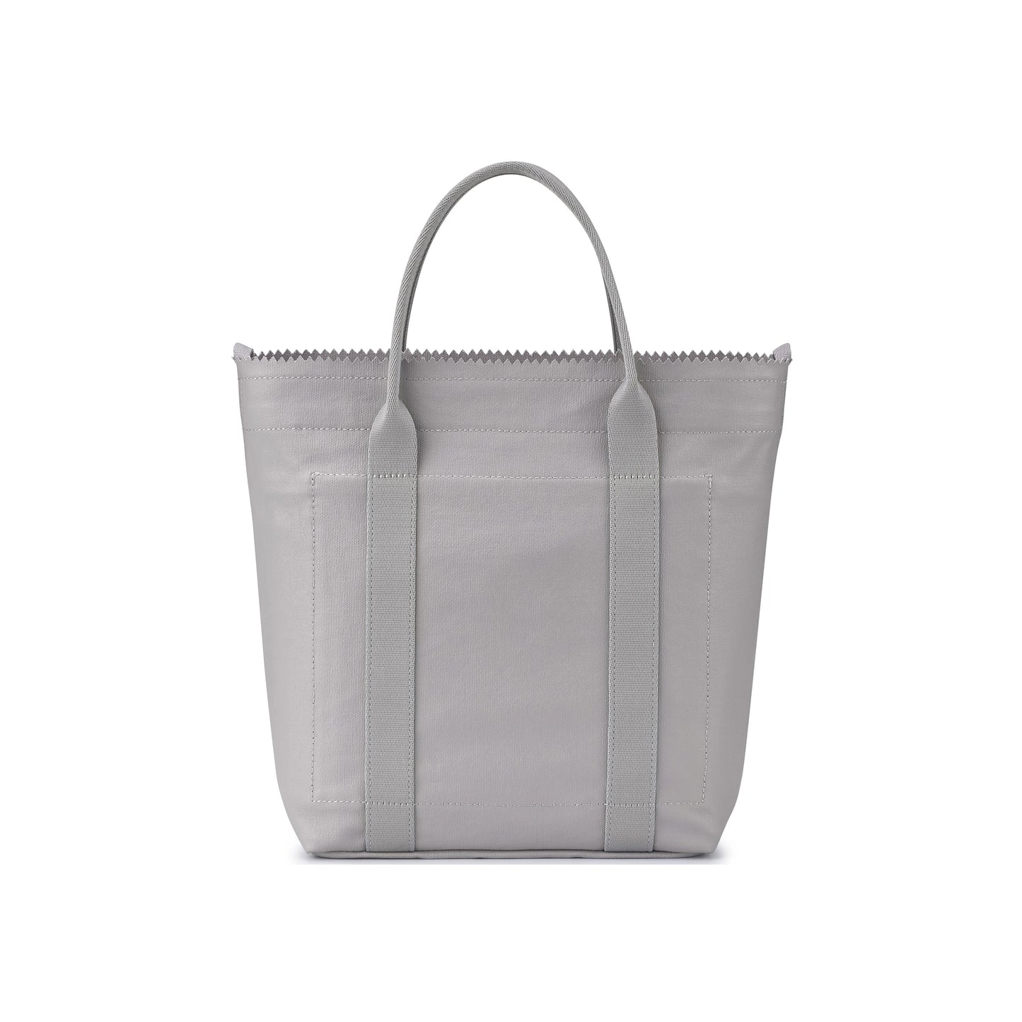 PORTER INTERNATIONAL Puff Handbag M Soft Grey nylon shoulder bag top handle detachable strap structured design