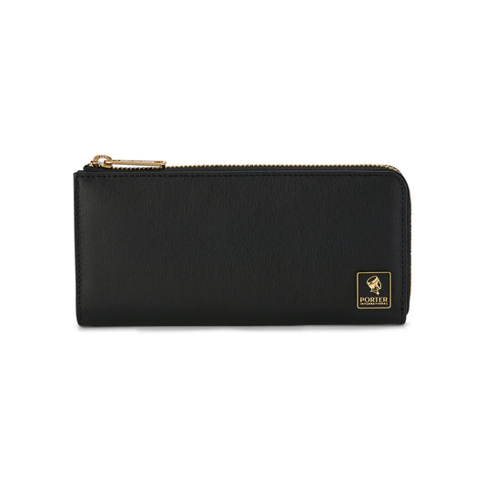 PORTER INTERNATIONAL Mori Long Wallet 'Black' - front view