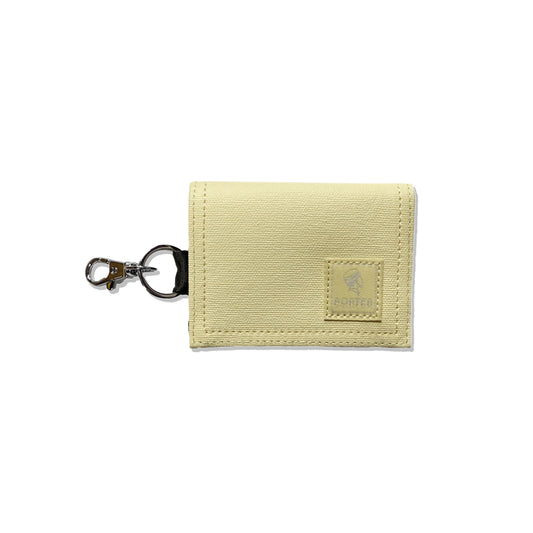PORTER INTERNATIONAL Catch Coin Case Yellow coin pouch key ring compact wallet everyday carry accessory