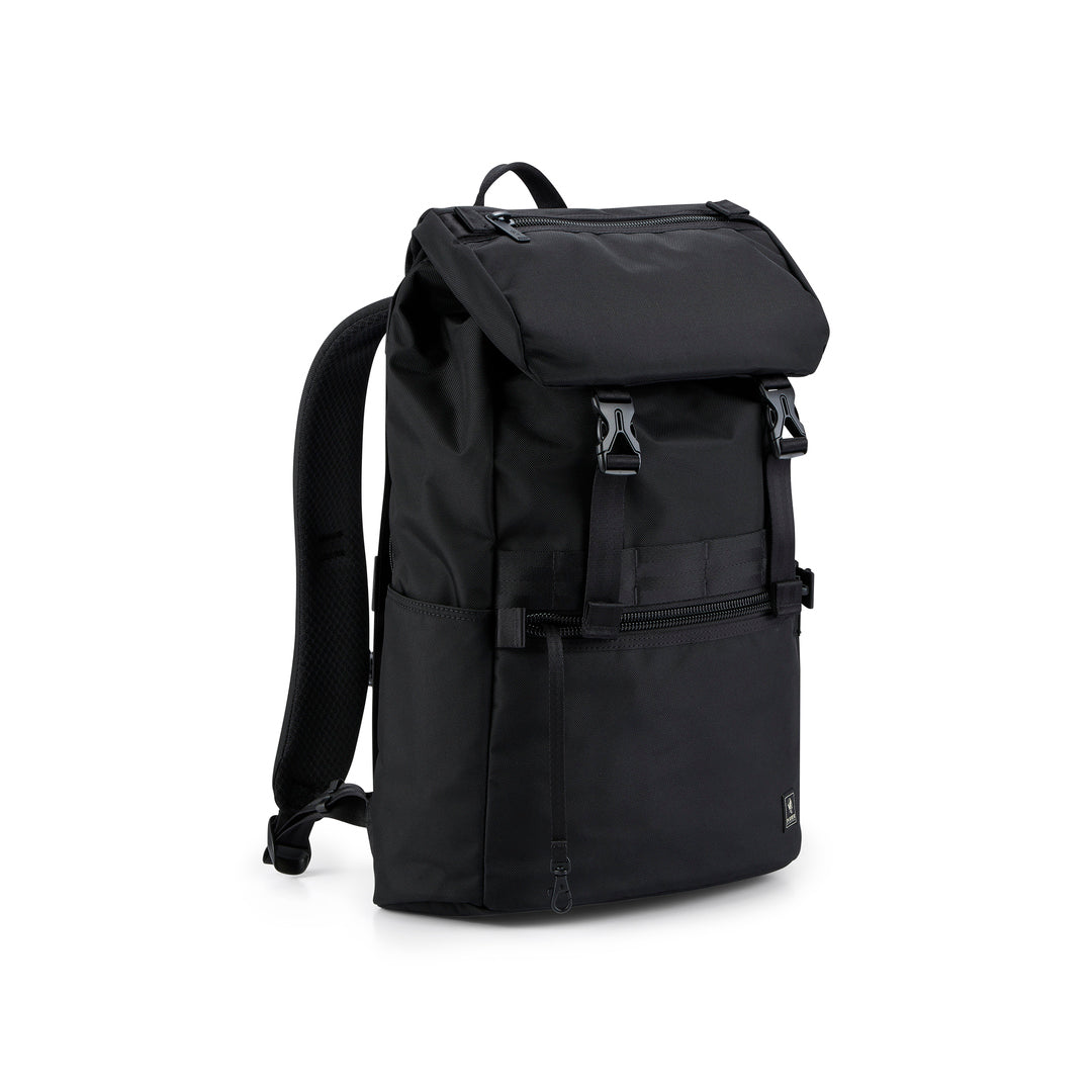 PORTER INTERNATIONAL Youngster Backpack 'Black' - opposite side angled view
