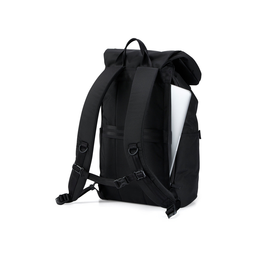 PORTER INTERNATIONAL Youngster Backpack 'Black' - rear angled view