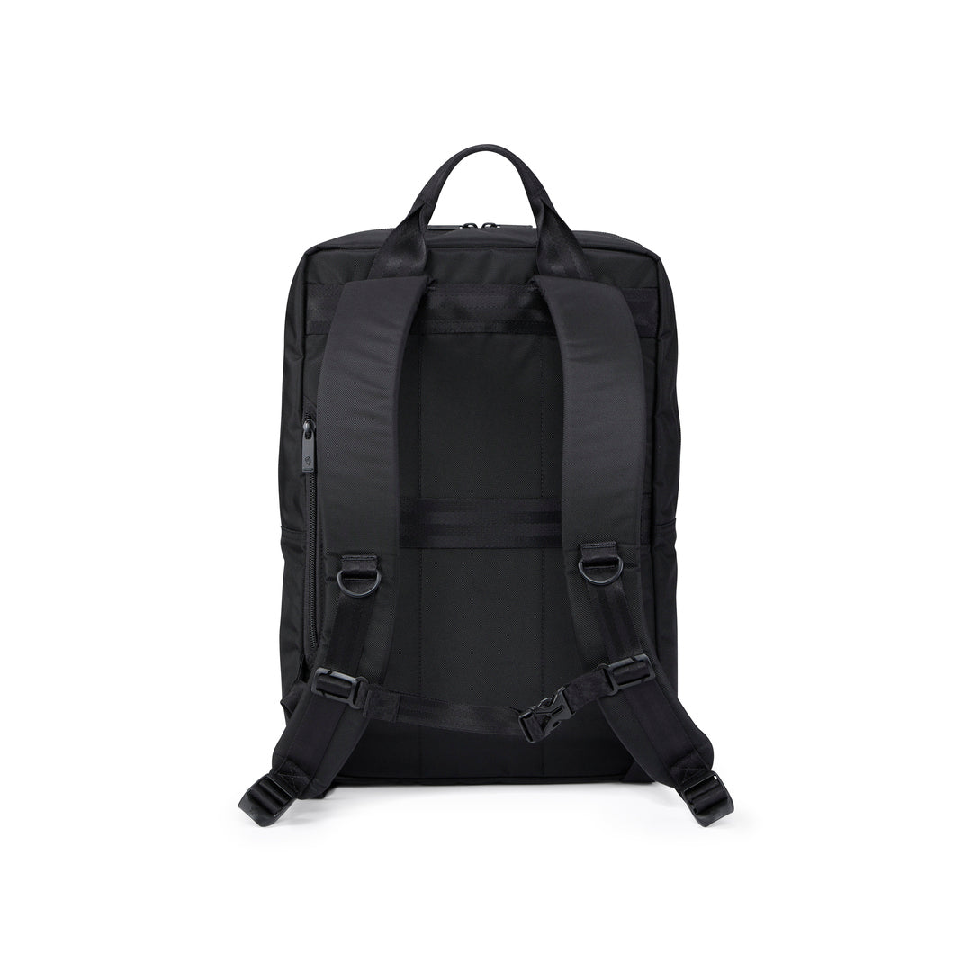 PORTER INTERNATIONAL Youngster Double-Compartment Backpack 'Black' - rear view