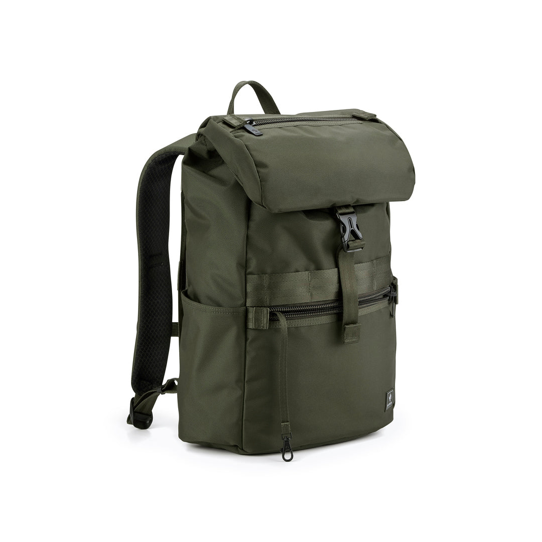PORTER INTERNATIONAL Youngster Backpack 'Forest Green' - opposite side angled view