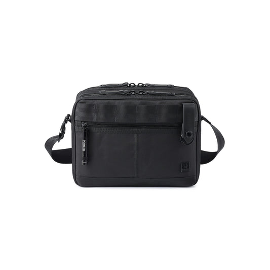 PORTER INTERNATIONAL New Heat Shoulder Bag Large Black durable multi compartment shoulder bag with adjustable strap