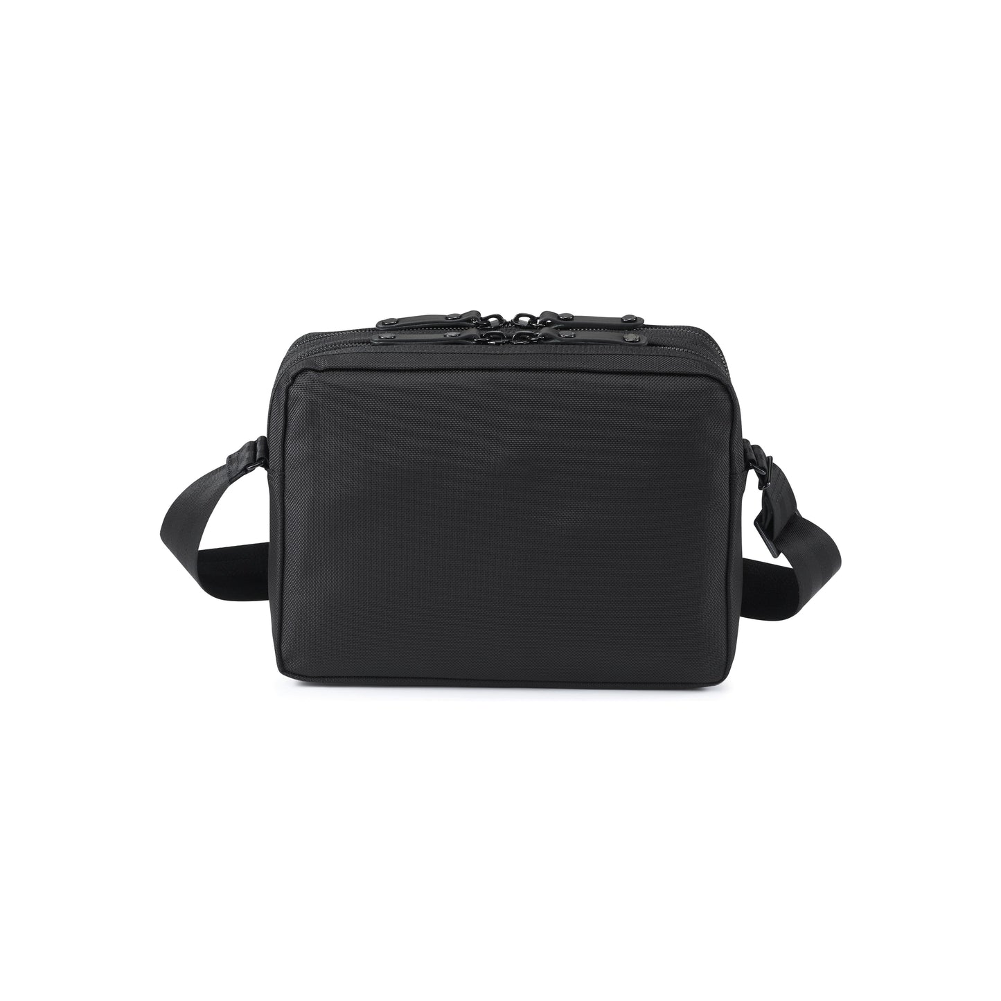PORTER INTERNATIONAL New Heat Shoulder Bag Large Black durable multi compartment shoulder bag with adjustable strap