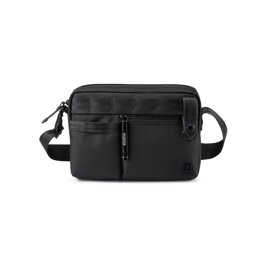 PORTER INTERNATIONAL New Heat Shoulder Bag 'Jet Black' - front view