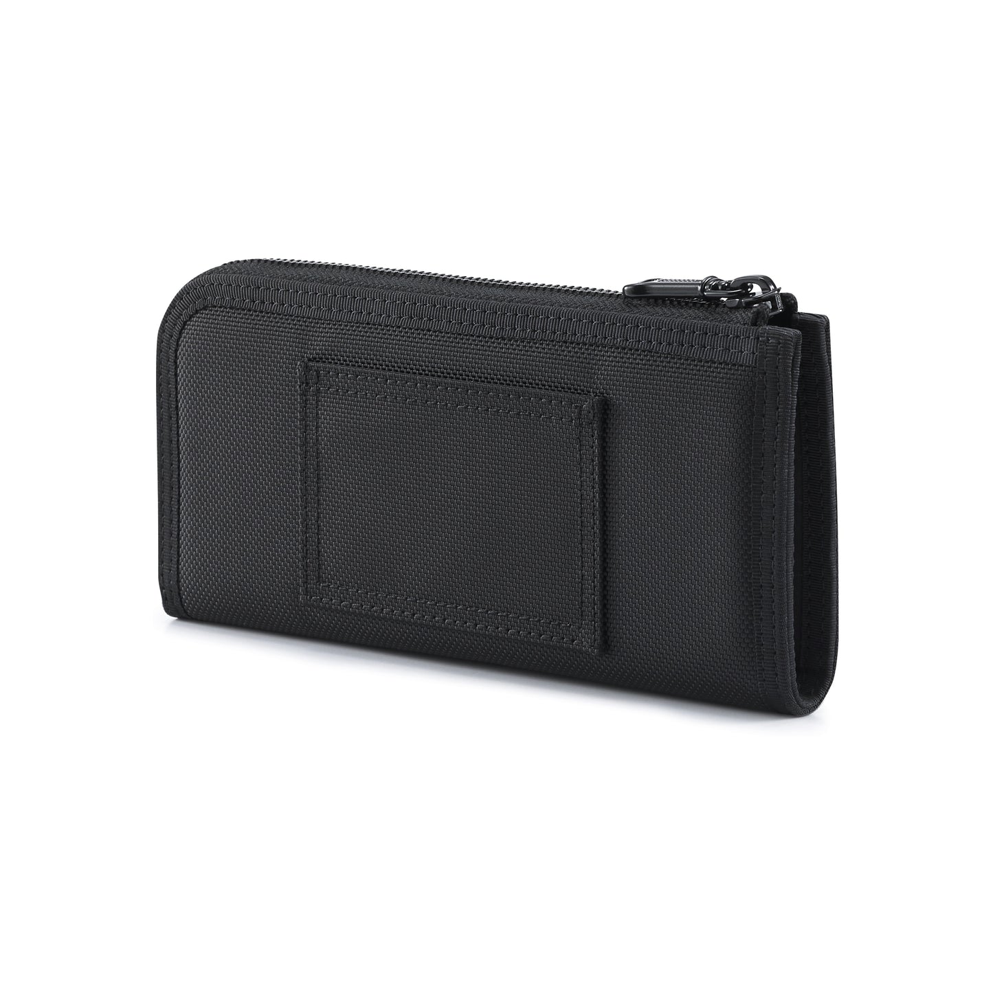 PORTER INTERNATIONAL New Heat Long Wallet Jet Black with durable textured fabric and slim zip-around design